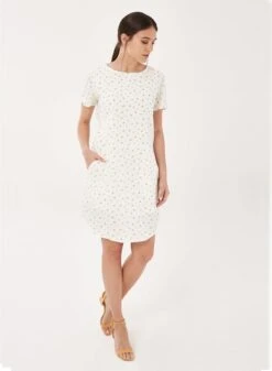 Dress Yellow Print White -Brava Clothing Shop Product ProductPropertyID 122052942