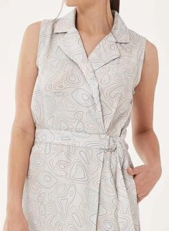 Midi Dress Print Light Grey -Brava Clothing Shop Product ProductPropertyID 122052966