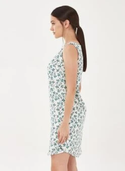 Midi Dress Flowers Light Blue 8 Midi Dress Flowers Light Blue -Brava Clothing Shop Product ProductPropertyID 122052975