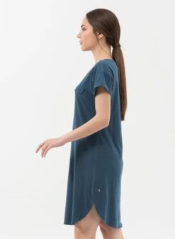 Dress Fake Chest Pocket Navy 8 Dress Fake Chest Pocket Navy -Brava Clothing Shop Product ProductPropertyID 122117987