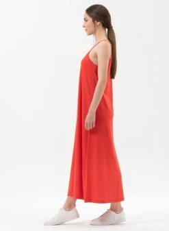 Spaghetti Strap Maxi Dress Red -Brava Clothing Shop Product ProductPropertyID 122118017