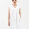 Midi Dress V-Hals White -Brava Clothing Shop Product ProductPropertyID 122118071