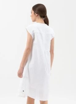 Midi Dress V-Hals White -Brava Clothing Shop Product ProductPropertyID 122118074