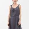 Dress V-Neck Dark Grey -Brava Clothing Shop Product ProductPropertyID 122118835