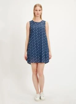 Dress Tencel™ Print Blue 9 Dress Tencel™ Print Blue -Brava Clothing Shop Product ProductPropertyID 122253357