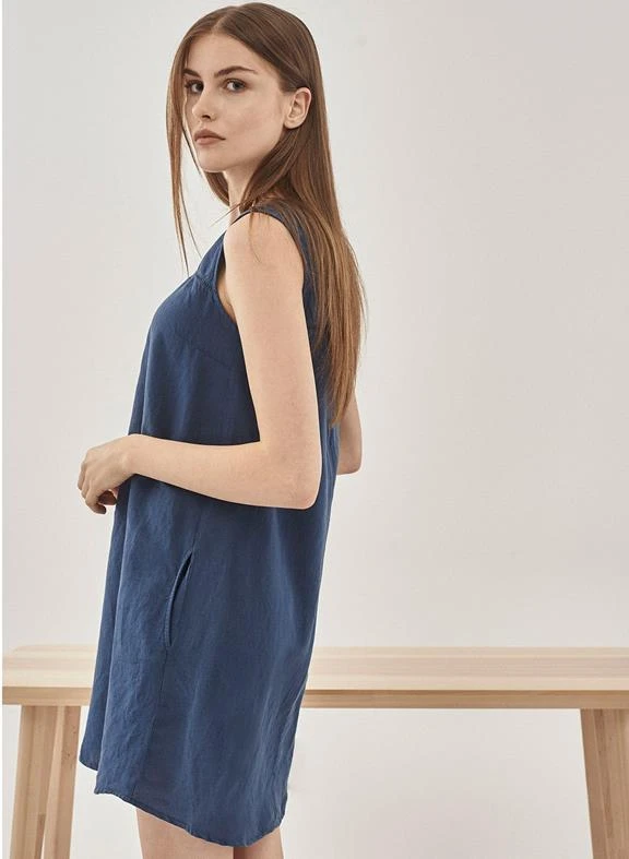 Sleeveless Dress Navy 4 Sleeveless Dress Navy - Image 2