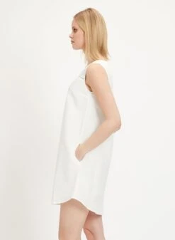 Sleeveless Dress Off White -Brava Clothing Shop Product ProductPropertyID 122785798