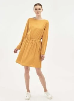 Dress Boat Neckline Yellow -Brava Clothing Shop Product ProductPropertyID 122788031