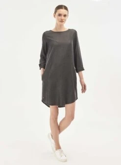 Tencel Denim Dress With Side Pockets -Brava Clothing Shop Product ProductPropertyID 122853864