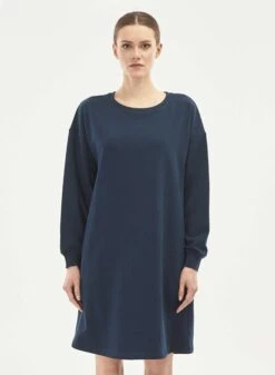 Sweat Dress With Pockets Navy