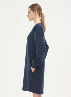 Sweat Dress With Pockets Navy -Brava Clothing Shop Product ProductPropertyID 122854467