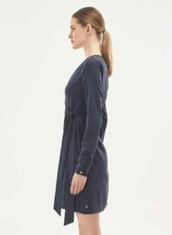Tencel Wrap Dress Navy -Brava Clothing Shop Product ProductPropertyID 122854650