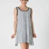 Sleeveless Striped Dress Black White -Brava Clothing Shop Product ProductPropertyID 123033959