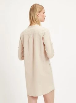 Long Sleeve Dress Beige -Brava Clothing Shop Product ProductPropertyID 123034040