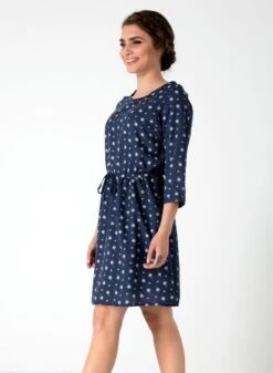 Dress 3/4 Sleeve Navy -Brava Clothing Shop Product ProductPropertyID 123034910