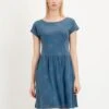 Short Tencel Dress Blue 1 Short Tencel Dress Blue -Brava Clothing Shop Product ProductPropertyID 123061411
