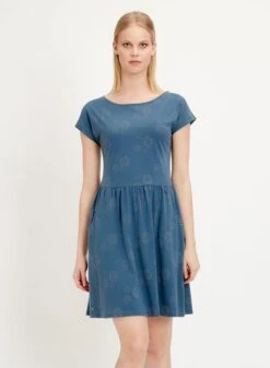 Short Tencel Dress Blue