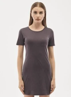 Tencel Blend Dress Brown