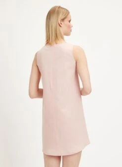 Linen Blend Dress Boat Neckline -Brava Clothing Shop Product ProductPropertyID 124129542