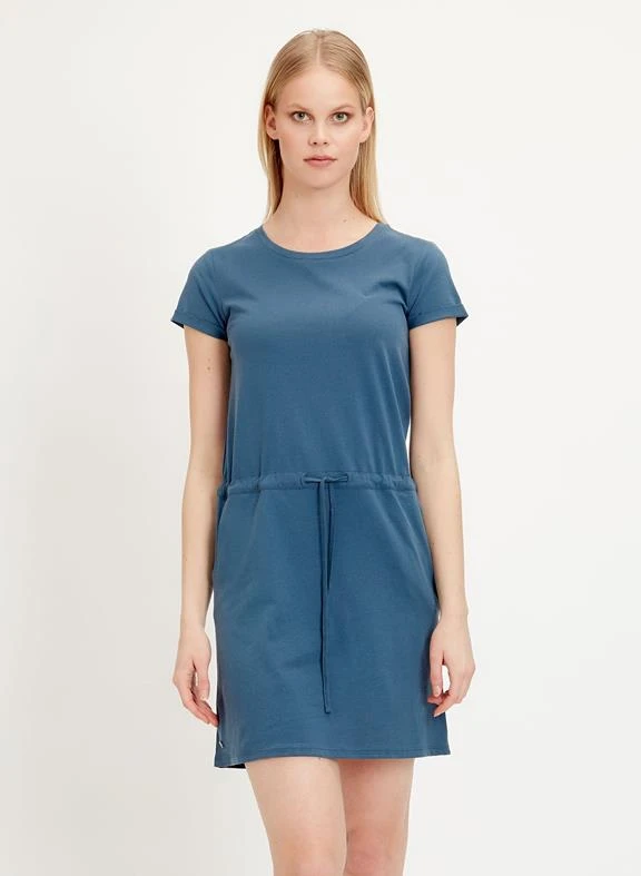 Tencel Blend Dress With Side Pockets 3 Tencel Blend Dress With Side Pockets