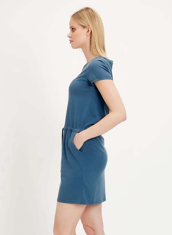 Tencel Blend Dress With Side Pockets 5 Tencel Blend Dress With Side Pockets - Image 3
