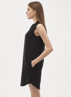 Tencel™ Dress With Shirt Collar Black -Brava Clothing Shop Product ProductPropertyID 124597768