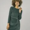 Brava Fabrics Corduroy Belted Dress Forest Green -Brava Clothing Shop Product ProductPropertyID 124716821