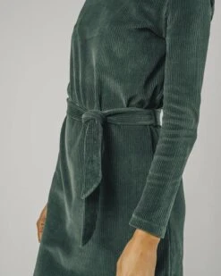 Brava Fabrics Corduroy Belted Dress Forest Green -Brava Clothing Shop Product ProductPropertyID 124716825