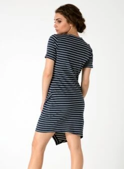 Striped Bodycon Dress Asymmetrical Hemline 10 Striped Bodycon Dress Asymmetrical Hemline -Brava Clothing Shop Product ProductPropertyID 124717563