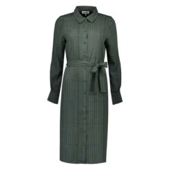 Merel Green Check Dress