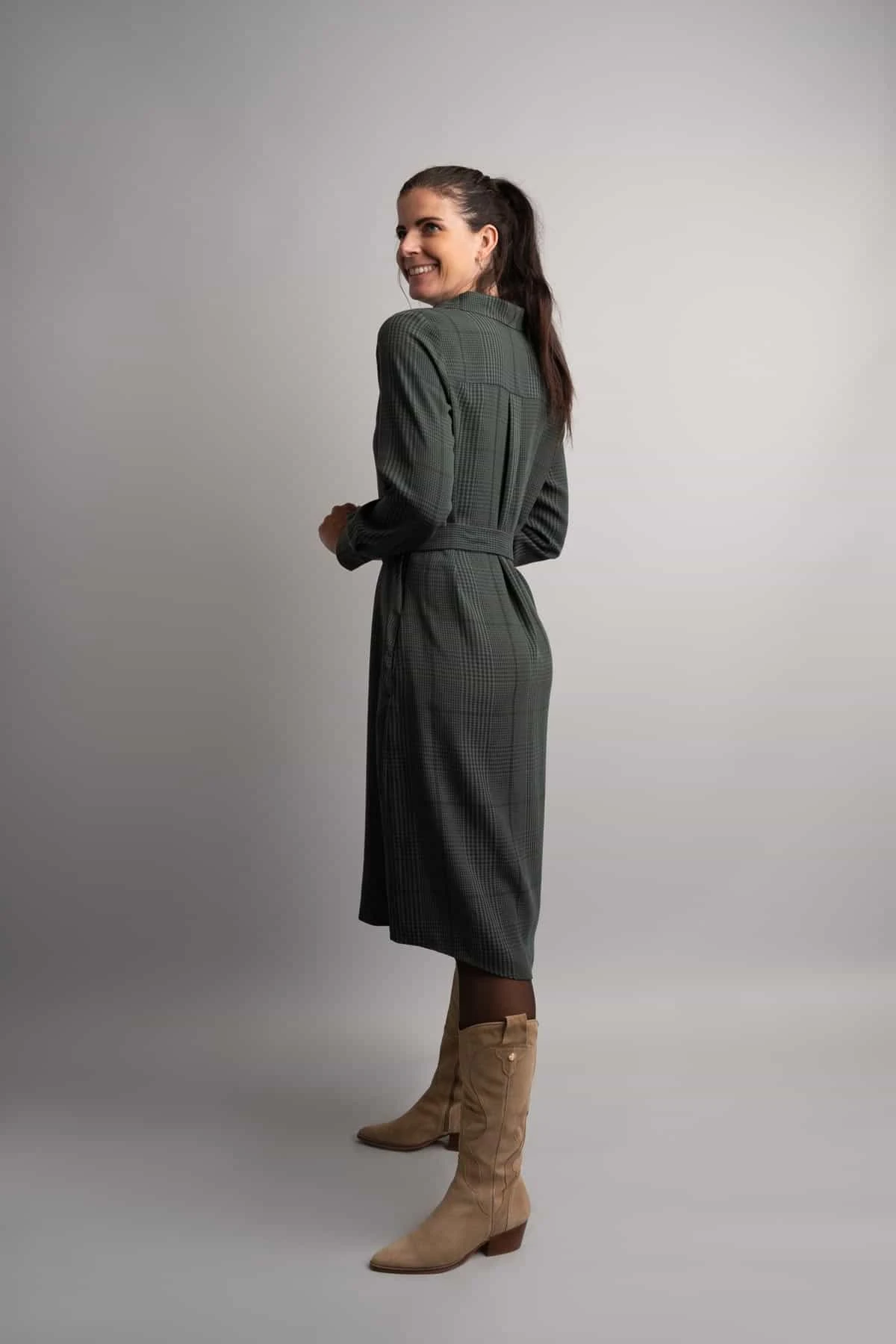 Merel Green Check Dress 8 Merel Green Check Dress - Image 6