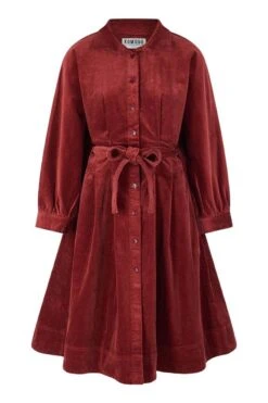 Komodo Dress Buttons Red