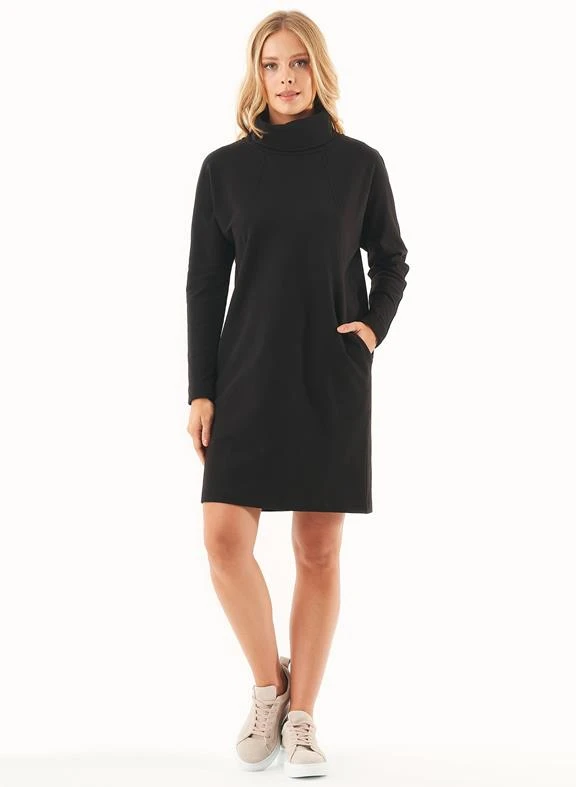 Sweater Dress Organic Cotton Black 3 Sweater Dress Organic Cotton Black