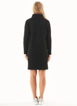 Sweater Dress Organic Cotton Black 9 Sweater Dress Organic Cotton Black -Brava Clothing Shop Product ProductPropertyID 132192154