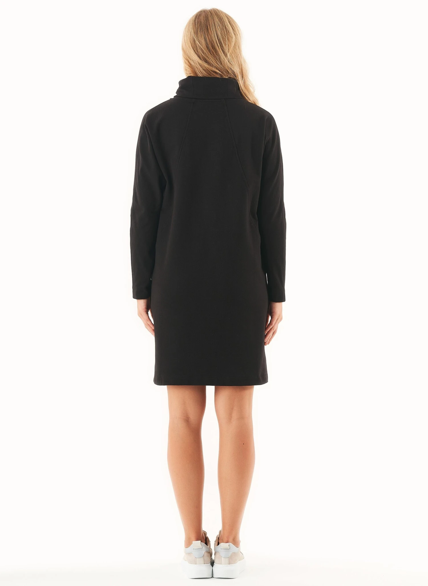 Sweater Dress Organic Cotton Black 5 Sweater Dress Organic Cotton Black - Image 3
