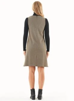 Dress Organic Cotton Blend Black Camel -Brava Clothing Shop Product ProductPropertyID 132193076