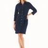 Denim Dress Organic Cotton Dark Navy -Brava Clothing Shop Product ProductPropertyID 132193150