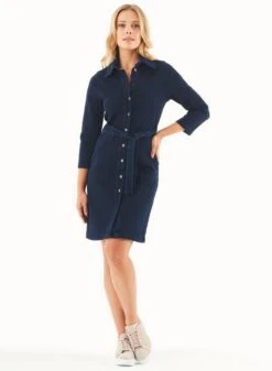 Denim Dress Organic Cotton Dark Navy