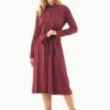 Shirt Dress Ecovero Wine -Brava Clothing Shop Product ProductPropertyID 132193320