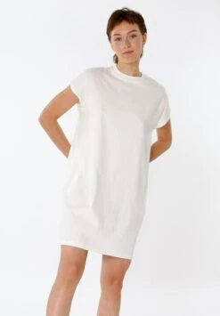 Boxy T-Shirt Dress Off White