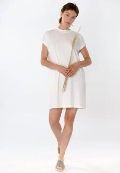 Boxy T-Shirt Dress Off White -Brava Clothing Shop Product ProductPropertyID 137287781