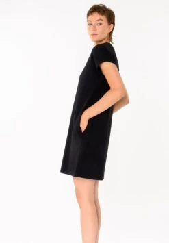 Boxy Shirt Dress Black -Brava Clothing Shop Product ProductPropertyID 137287796