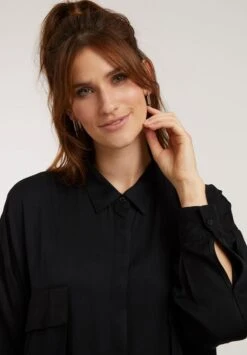 Workers Shirt Dress Black -Brava Clothing Shop Product ProductPropertyID 138272940