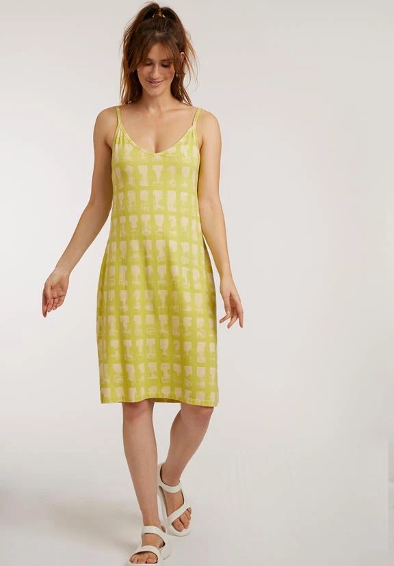 Slip Dress Stripes Wild Lime 3 Slip Dress Stripes Wild Lime