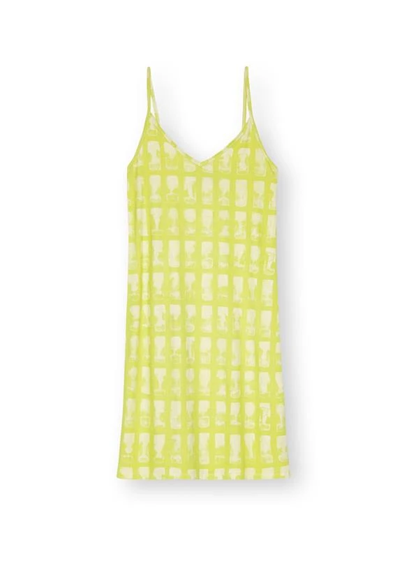 Slip Dress Stripes Wild Lime 4 Slip Dress Stripes Wild Lime - Image 2