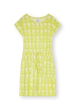 Drawstring Dress Stripes Wild Lime -Brava Clothing Shop Product ProductPropertyID 138273078
