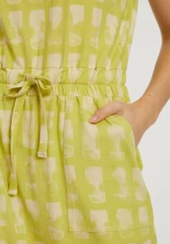 Drawstring Dress Stripes Wild Lime -Brava Clothing Shop Product ProductPropertyID 138273084