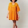 Delilah Dress Burned Orange
