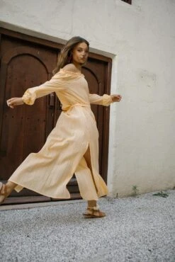 Dress Dimple Golden Earth Yellow