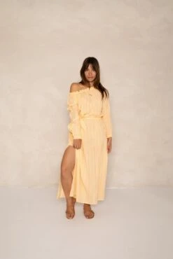 Dress Dimple Golden Earth Yellow 10 Dress Dimple Golden Earth Yellow -Brava Clothing Shop Product ProductPropertyID 144236786